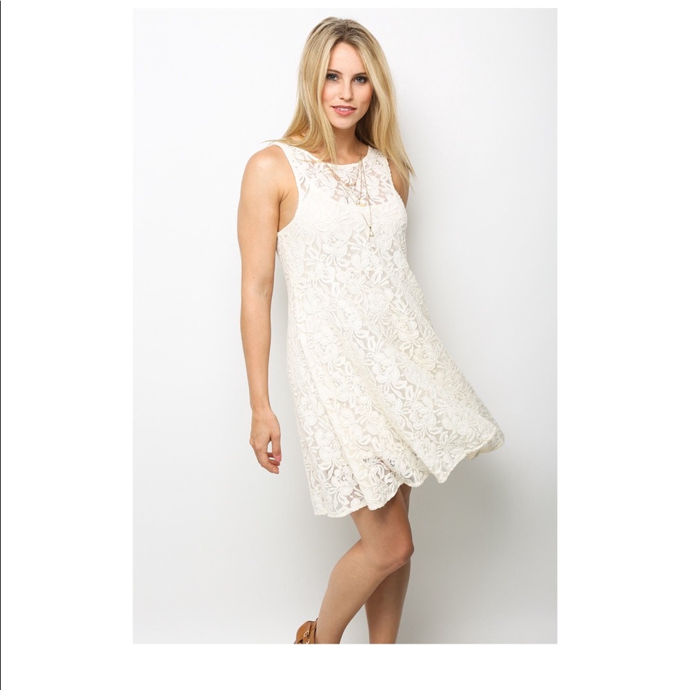 Free People Mile of Lace fit and Flare Dress